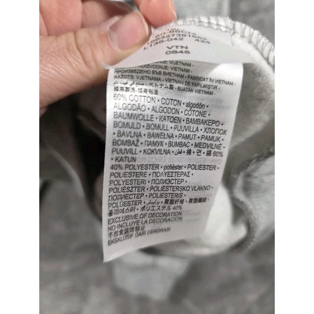 NWT‎ Nike Fleece Sportswear Hoodie and Jogger Tracksuit Set Heather Gray 18M - Picture 4 of 5